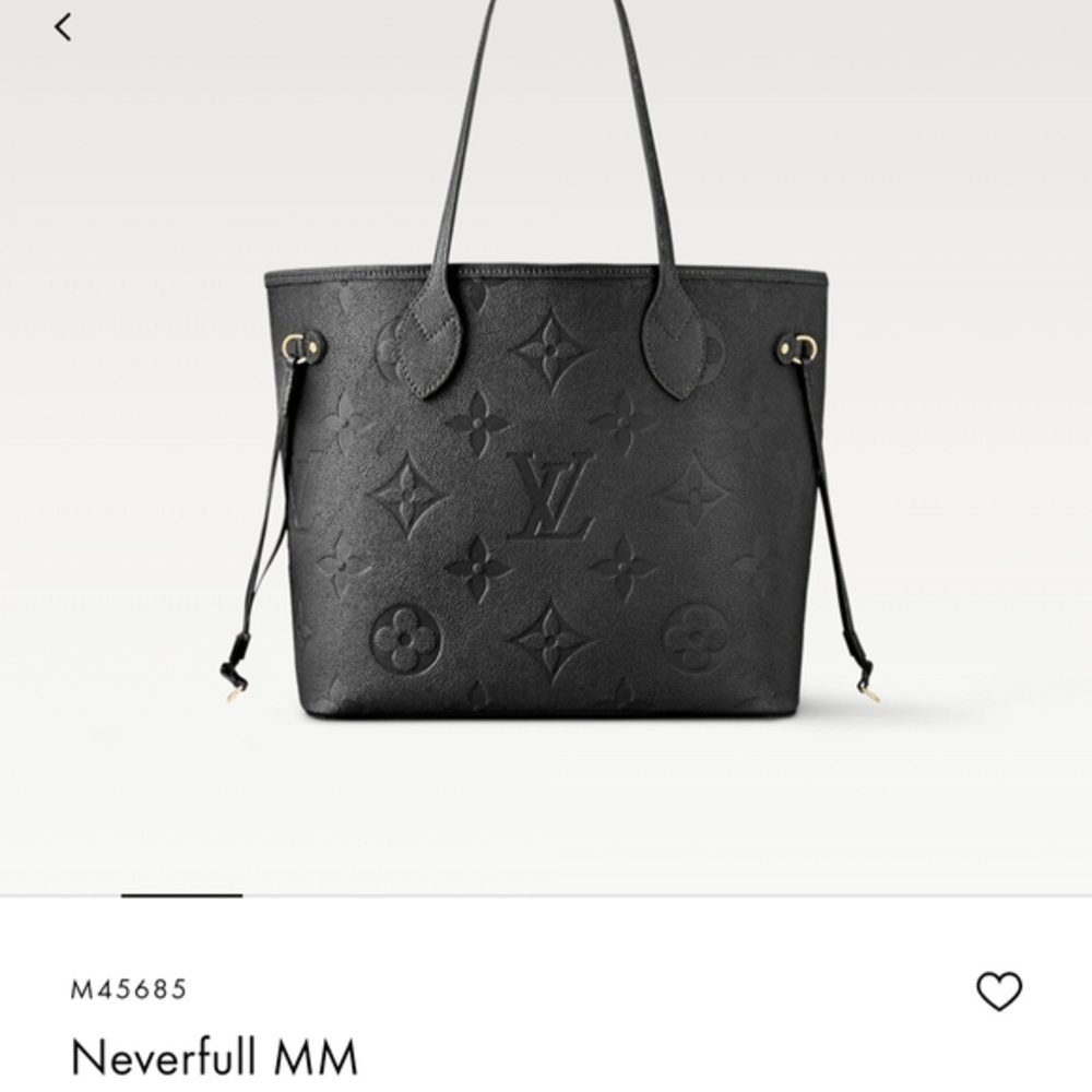 Louis Vuitton Black Neverfull MM Tote